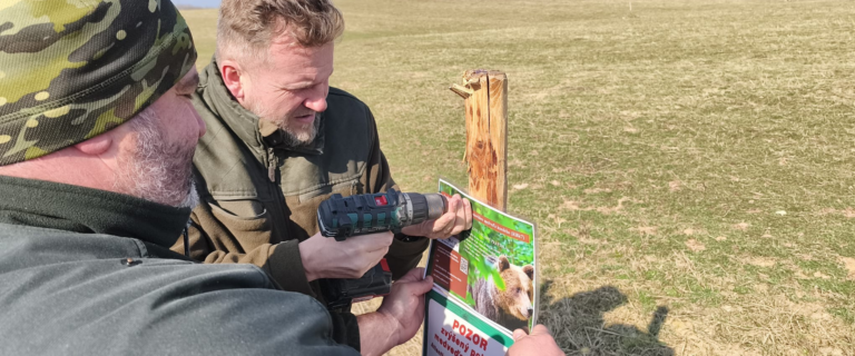 Označovanie biokoridoru Trusalová – Podhradie