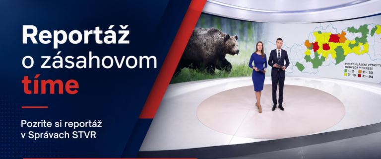 Reportáž STVR o monitoringu pohybu medveďov.